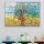 Stunning Tempered Glass Painting - Tree of Life by Gustav Klimt, 70 x 100 cm, 100% Tempered Glass (4 mm) | Elegant Wall Art for Home & Office Decor