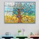 Stunning Tempered Glass Painting - Tree of Life by Gustav Klimt, 70 x 100 cm, 100% Tempered Glass (4 mm) | Elegant Wall Art for Home & Office Decor