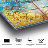 Stunning Tempered Glass Painting - Tree of Life by Gustav Klimt, 70 x 100 cm, 100% Tempered Glass (4 mm) | Elegant Wall Art for Home & Office Decor