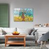 Stunning Tempered Glass Painting - Tree of Life by Gustav Klimt, 70 x 100 cm, 100% Tempered Glass (4 mm) | Elegant Wall Art for Home & Office Decor
