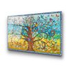 Stunning Tempered Glass Painting - Tree of Life by Gustav Klimt, 70 x 100 cm, 100% Tempered Glass (4 mm) | Elegant Wall Art for Home & Office Decor