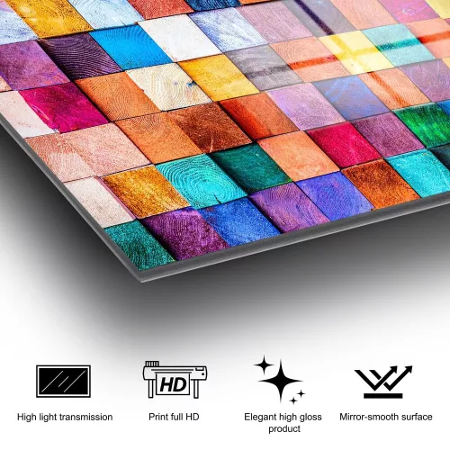 Elegant Tempered Glass Painting, 70 x 100 cm, 100% Tempered Glass (4 mm) | Stunning Wall Art for Modern Home Decor & Office Spaces