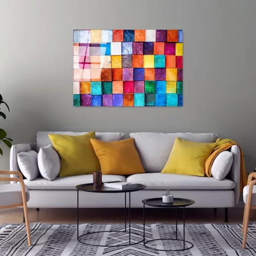 Elegant Tempered Glass Painting, 70 x 100 cm, 100% Tempered Glass (4 mm) | Stunning Wall Art for Modern Home Decor & Office Spaces