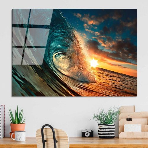 Elegant Tempered Glass Painting, 70 x 100 cm, 100% Tempered Glass (4 mm) | Stunning Wall Art for Modern Home Decor & Office Spaces