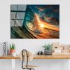 Elegant Tempered Glass Painting, 70 x 100 cm, 100% Tempered Glass (4 mm) | Stunning Wall Art for Modern Home Decor & Office Spaces
