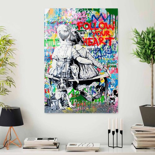Elegant Tempered Glass Painting, 70 x 100 cm, 100% Tempered Glass (4 mm) | Stunning Wall Art for Modern Home Decor & Office Spaces