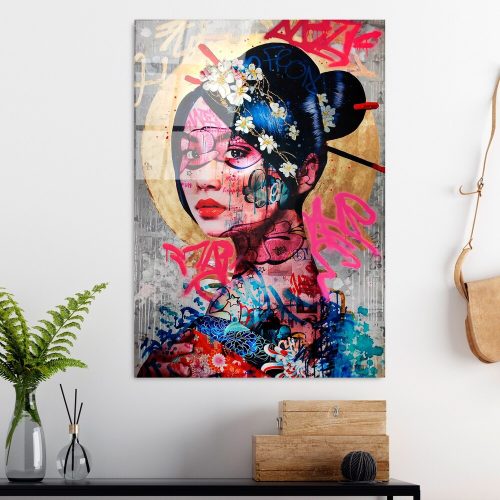 Elegant Tempered Glass Painting, 70 x 100 cm, 100% Tempered Glass (4 mm) | Stunning Wall Art for Modern Home Decor & Office Spaces