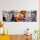 Elegant Tempered Glass Wall Art Set (3 Pieces), 50 x 50 cm | 100% Tempered Glass, 4 mm Thick | Fade-Resistant Back Print, Perfect for Home Decor