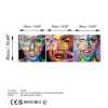 Elegant Tempered Glass Wall Art Set (3 Pieces), 50 x 50 cm | 100% Tempered Glass, 4 mm Thick | Fade-Resistant Back Print, Perfect for Home Decor