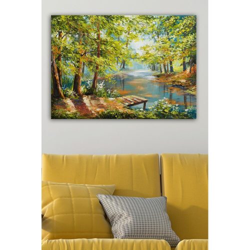 Stunning Decorative Canvas Painting, 50 x 70 cm | 100% Canvas, 100% Wooden Frame (3 cm Thick) | Perfect for Home Decor & Art Lovers, Anonymous Artist