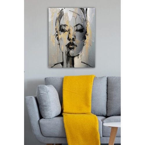 Stunning Decorative Canvas Painting, 50 x 70 cm | 100% Canvas, 100% Wooden Frame (3 cm Thick) | Perfect for Home Decor & Art Lovers, Anonymous Artist