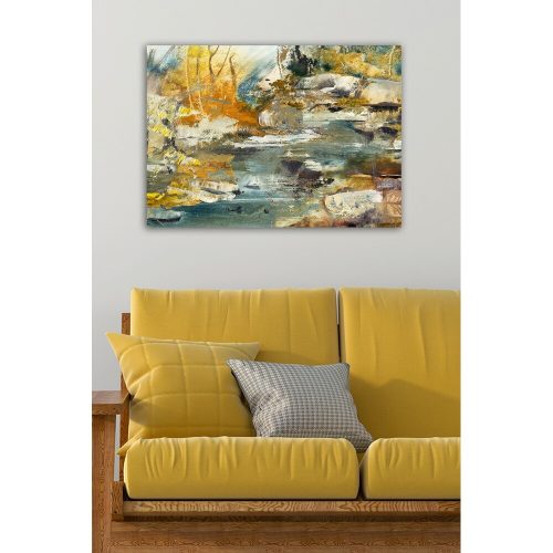 Stunning Decorative Canvas Painting, 50 x 70 cm | 100% Canvas, 100% Wooden Frame (3 cm Thick) | Perfect for Home Decor & Art Lovers