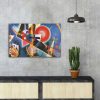 Decorative Canvas Painting by Wassily Kandinsky, 45 x 70 cm, 100% Suede Canvas, 100% Wooden Frame (3 cm Thick) | Elegant Art for Home & Office Decor