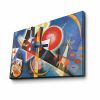 Decorative Canvas Painting by Wassily Kandinsky, 45 x 70 cm, 100% Suede Canvas, 100% Wooden Frame (3 cm Thick) | Elegant Art for Home & Office Decor