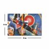 Decorative Canvas Painting by Wassily Kandinsky, 45 x 70 cm, 100% Suede Canvas, 100% Wooden Frame (3 cm Thick) | Elegant Art for Home & Office Decor