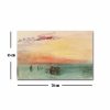 Joseph Turner Decorative Canvas Painting, 'Venice seen by Fusina' | 45 x 70 cm | 100% Suede Canvas, 100% Wooden Frame (3 cm Thick) | Elegant Wall Art