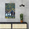Elegant Decorative Canvas Painting by Gustav Klimt, 'Pendio Montano A Unterach', 45 x 70 cm, 100% Suede Canvas, 3 cm Wooden Frame | Perfect for Home Decor