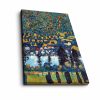 Elegant Decorative Canvas Painting by Gustav Klimt, 'Pendio Montano A Unterach', 45 x 70 cm, 100% Suede Canvas, 3 cm Wooden Frame | Perfect for Home Decor