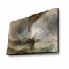 Elegant Decorative Canvas Painting by Joseph Mallord, 'Snow Storm' | 45 x 70 cm | 100% Suede Canvas, 100% Wooden Frame (3 cm Thick) | Perfect for Home Decor