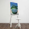 René Magritte Decorative Canvas Painting, 45 x 70 cm, 100% Suede Canvas, 3 cm Wooden Frame | Elegant Art for Home Décor & Collectors