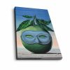 René Magritte Decorative Canvas Painting, 45 x 70 cm, 100% Suede Canvas, 3 cm Wooden Frame | Elegant Art for Home Décor & Collectors