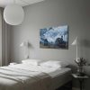 Claude Monet Decorative Canvas Painting, 'Arrival of the Normandy Train' | 70 x 100 cm | 100% Suede Canvas, 100% Wooden Frame (3 cm) | Elegant Wall Art