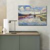 Henri Matisse Canal du Midi Decorative Canvas Painting, 70 x 100 cm, 100% Suede Canvas, 3 cm Wooden Frame | Elegant Art for Home & Office Decor