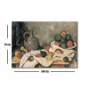 Paul Cézanne Decorative Canvas Painting, 'Rideau, Cruchon et Compotier' | 70 x 100 cm | 100% Suede Canvas, 100% Wooden Frame (3 cm) | Elegant Art for Home Decor
