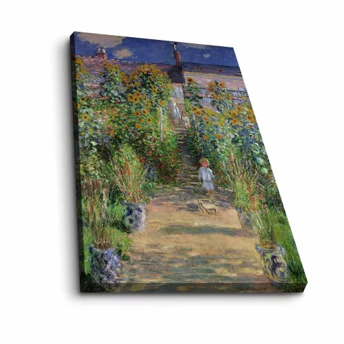 Claude Monet Decorative Canvas Painting, 45 x 70 cm | 100% Canvas (2.8 mm) & Pine Wood Frame | Elegant Art for Home Decor & Gallery Walls