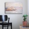 Claude Monet Antibes Decorative Canvas Painting, 45 x 70 cm | 100% Canvas (2.8 mm) & Pine Wood Frame | Elegant Art for Home & Office Decor