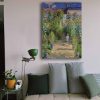 Claude Monet Decorative Canvas Painting, 70 x 100 cm | 100% Canvas (2.8 mm) & Pine Wood Frame | Elegant Art for Home & Office Décor