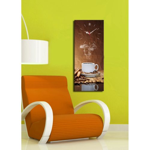 Elegant Decorative Canvas Wall Clock, 30 x 70 cm, 100% Suede Canvas, Sturdy 3 cm Wooden Frame | Perfect for Home Decor & Modern Spaces