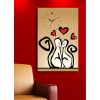 Elegant Decorative Canvas Wall Clock, 45 x 70 cm, 100% Suede Canvas, Sturdy 3 cm Wooden Frame | Perfect for Home Decor & Modern Spaces