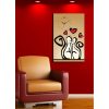 Elegant Decorative Canvas Wall Clock, 45 x 70 cm, 100% Suede Canvas, Sturdy 3 cm Wooden Frame | Perfect for Home Decor & Modern Spaces