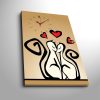 Elegant Decorative Canvas Wall Clock, 45 x 70 cm, 100% Suede Canvas, Sturdy 3 cm Wooden Frame | Perfect for Home Decor & Modern Spaces