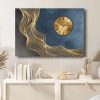 Elegant Decorative Canvas Wall Clock, 70 x 100 cm, 100% Suede Canvas, Sturdy 2.8 cm Wooden Frame | Perfect for Home Decor & Timeless Style
