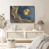 Elegant Decorative Canvas Wall Clock, 70 x 100 cm, 100% Suede Canvas, Sturdy 2.8 cm Wooden Frame | Perfect for Home Decor & Timeless Style