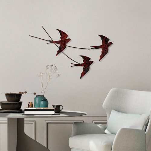 Handmade Decorative Metal Wall Accessory, 42 x 70 cm | 100% Metal (1.5 mm) | Unique Hand-Painted Design, Perfect for Home Decor & Art Lovers