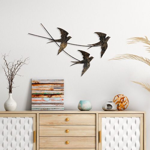 Handmade Decorative Metal Wall Accessory, 42 x 70 cm | 100% Metal (1.5 mm) | Unique Hand-Painted Design, Perfect for Home Decor & Art Lovers