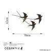 Handmade Decorative Metal Wall Accessory, 42 x 70 cm | 100% Metal (1.5 mm) | Unique Hand-Painted Design, Perfect for Home Decor & Art Lovers