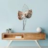 Handmade Decorative Metal Wall Accessory, 45 x 85 cm | 100% Metal (1.5 mm) | Unique Brown & Black Design, Perfect for Home Decor & Art Display