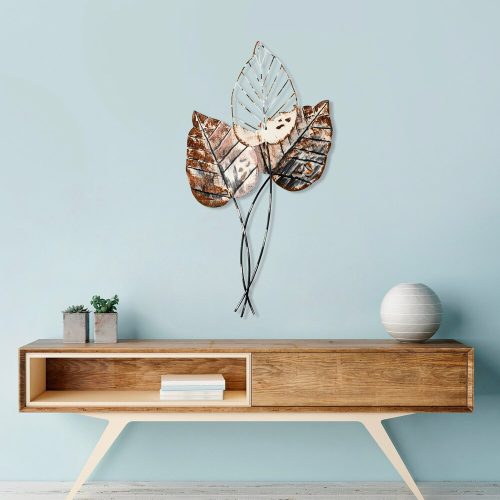 Handmade Decorative Metal Wall Accessory, 45 x 85 cm | 100% Metal (1.5 mm) | Unique Brown & Black Design, Perfect for Home Decor & Art Display