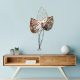 Handmade Decorative Metal Wall Accessory, 45 x 85 cm | 100% Metal (1.5 mm) | Unique Brown & Black Design, Perfect for Home Decor & Art Display
