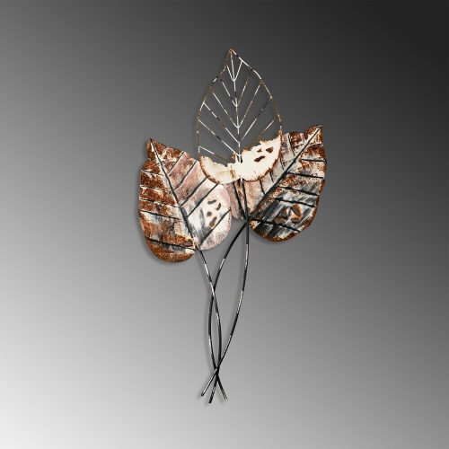 Handmade Decorative Metal Wall Accessory, 45 x 85 cm | 100% Metal (1.5 mm) | Unique Brown & Black Design, Perfect for Home Decor & Art Display