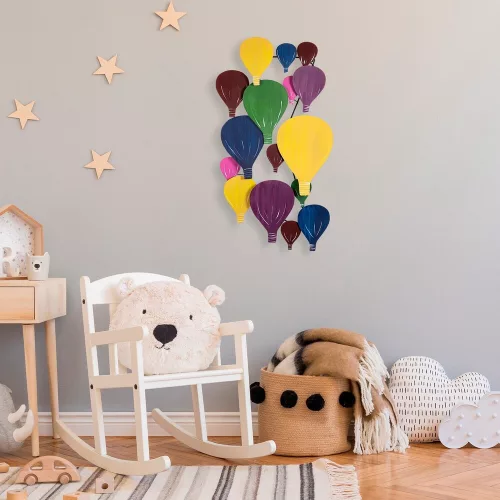 Hand-Painted Decorative Metal Wall Accessory, 53 x 100 x 7 cm | 100% Metal, Unique Color Variations | Perfect for Home Decor & Art Lovers
