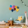 Hand-Painted Decorative Metal Wall Accessory, 100 x 70 x 5 cm | 100% Metal, Unique Color Variations | Perfect for Home Decor & Art Lovers