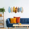 Handmade Decorative Metal Wall Accessory, 52 x 114 cm | 100% Metal (1.5 mm) | Unique Hand-Painted Design, Perfect for Home Decor & Art Lovers