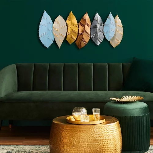 Handmade Decorative Metal Wall Accessory, 52 x 114 cm | 100% Metal (1.5 mm) | Unique Hand-Painted Design, Perfect for Home Decor & Art Lovers