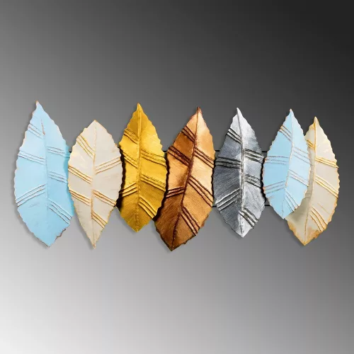Handmade Decorative Metal Wall Accessory, 52 x 114 cm | 100% Metal (1.5 mm) | Unique Hand-Painted Design, Perfect for Home Decor & Art Lovers
