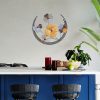 Handmade Decorative Metal Wall Accessory, 70 x 62 x 4 cm | 100% Metal, Unique Hand-Painted Design | Perfect for Home Decor, Adds Elegance & Style
